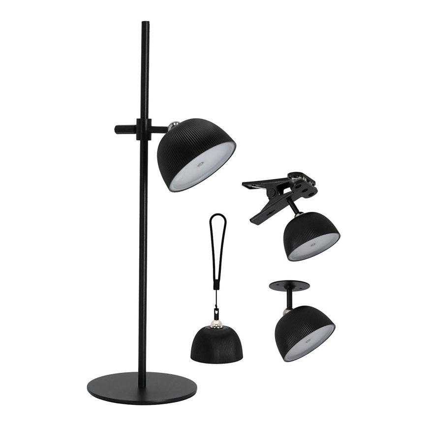 LED Dimmable rechargeable table lamp 4in1 LED/3,5W/5V 3000/4000/6500K IP54 1800 mAh black