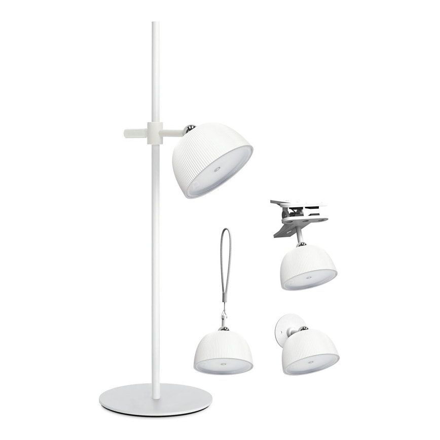 LED Dimmable rechargeable table lamp 4in1 LED/3,5W/5V 3000/4000/6500K IP54 1800 mAh white