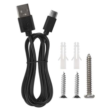 LED Dimmable rechargeable table lamp 4in1 LED/6W/3,7V 3000K/4000K/6500K 1500mAh black