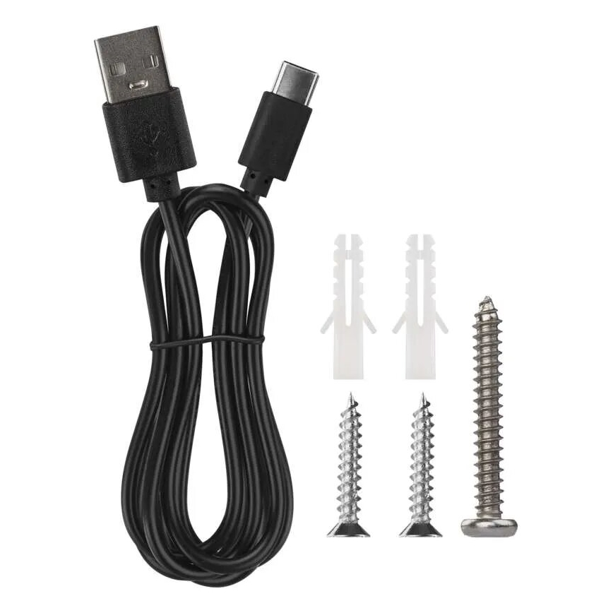LED Dimmable rechargeable table lamp 4in1 LED/6W/3,7V 3000K/4000K/6500K 1500mAh black