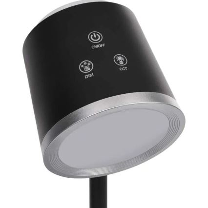LED Dimmable rechargeable table lamp 4in1 LED/6W/3,7V 3000K/4000K/6500K 1500mAh black