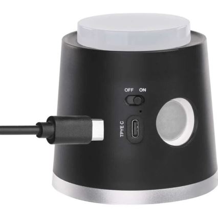 LED Dimmable rechargeable table lamp 4in1 LED/6W/3,7V 3000K/4000K/6500K 1500mAh black