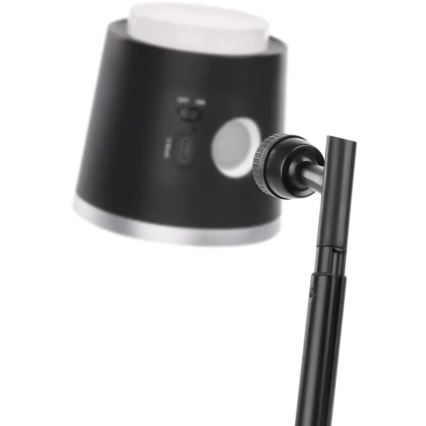 LED Dimmable rechargeable table lamp 4in1 LED/6W/3,7V 3000K/4000K/6500K 1500mAh black