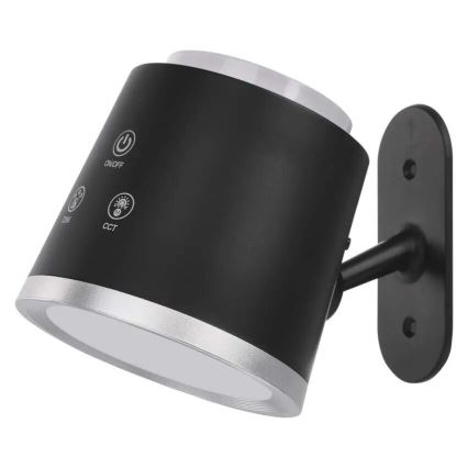 LED Dimmable rechargeable table lamp 4in1 LED/6W/3,7V 3000K/4000K/6500K 1500mAh black