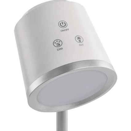 LED Dimmable rechargeable table lamp 4in1 LED/6W/3,7V 3000K/4000K/6500K 1500mAh white