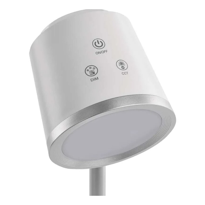 LED Dimmable rechargeable table lamp 4in1 LED/6W/3,7V 3000K/4000K/6500K 1500mAh white