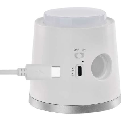 LED Dimmable rechargeable table lamp 4in1 LED/6W/3,7V 3000K/4000K/6500K 1500mAh white