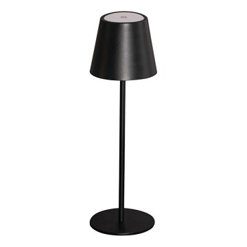 LED Dimmable rechargeable table lamp INITA LED/1,2W/1800 mAh IP54 black