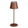 LED Dimmable rechargeable table lamp INITA LED/1,2W/1800 mAh IP54 brown
