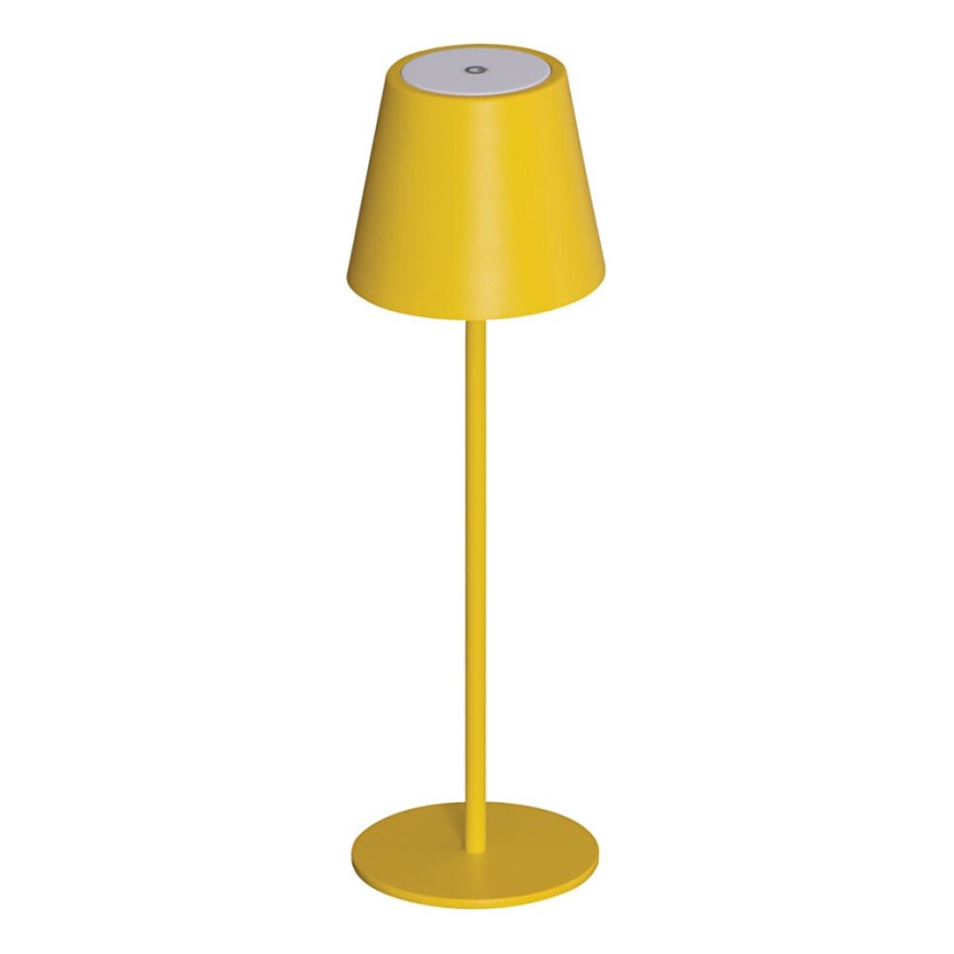 LED Dimmable rechargeable table lamp INITA LED/1,2W/1800 mAh IP54 yellow