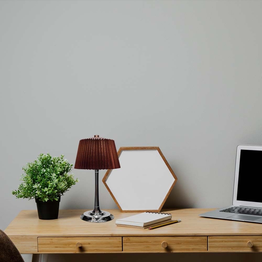 LED Dimmable rechargeable touch table lamp LED/1,5W/5V 3000/4000/6000K 1800 mAh brown