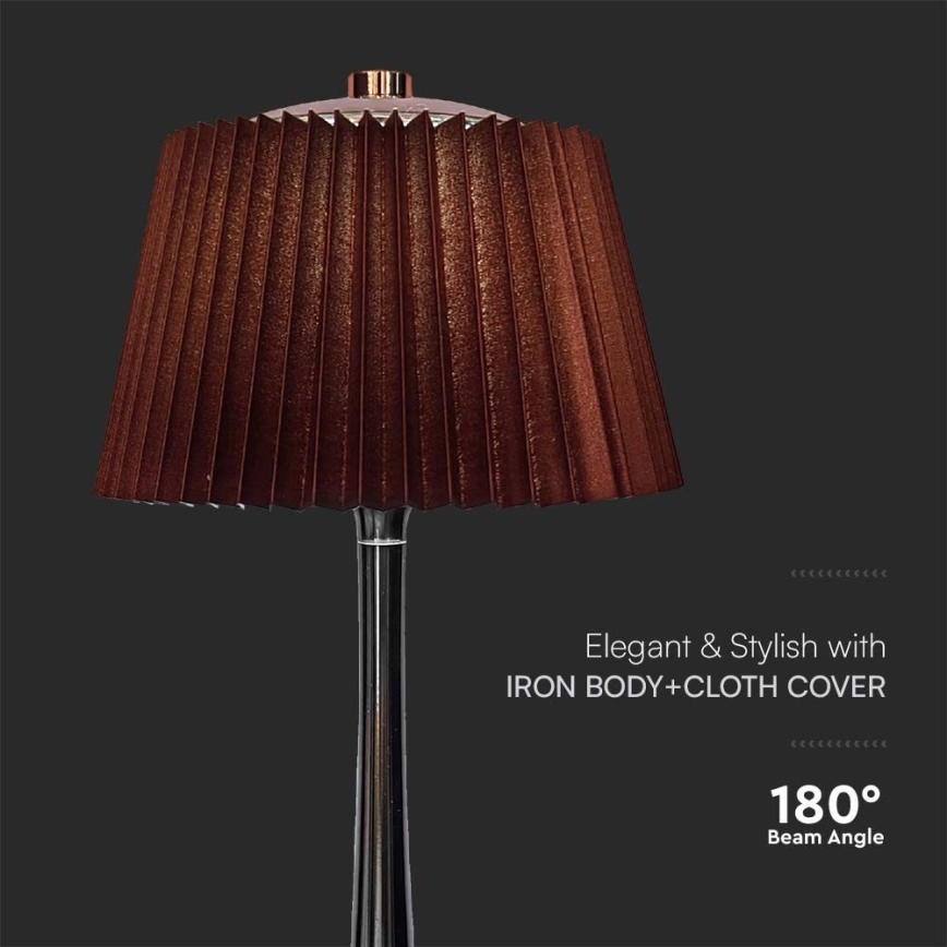 LED Dimmable rechargeable touch table lamp LED/1,5W/5V 3000/4000/6000K 1800 mAh brown