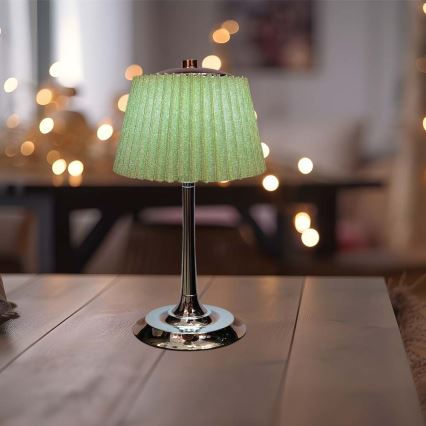 LED Dimmable rechargeable touch table lamp LED/1,5W/5V 3000/4000/6000K 1800 mAh green