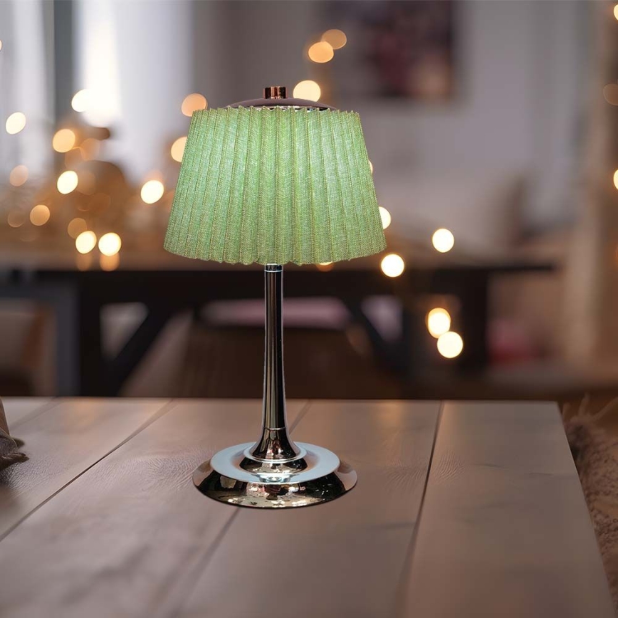 LED Dimmable rechargeable touch table lamp LED/1,5W/5V 3000/4000/6000K 1800 mAh green