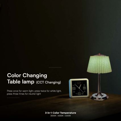 LED Dimmable rechargeable touch table lamp LED/1,5W/5V 3000/4000/6000K 1800 mAh green