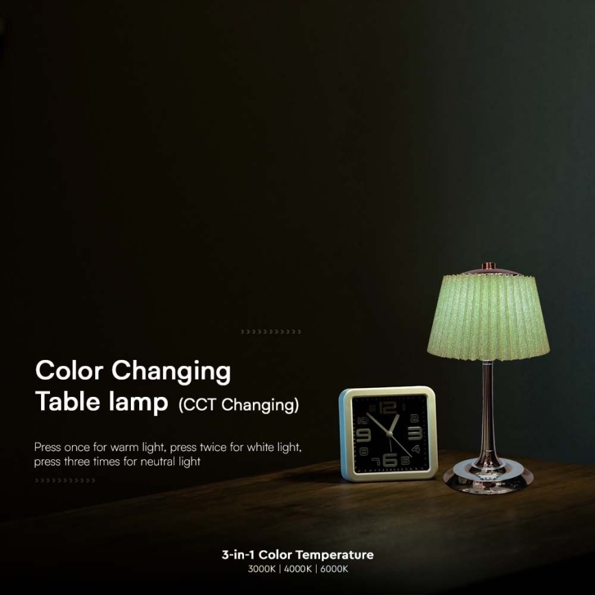 LED Dimmable rechargeable touch table lamp LED/1,5W/5V 3000/4000/6000K 1800 mAh green