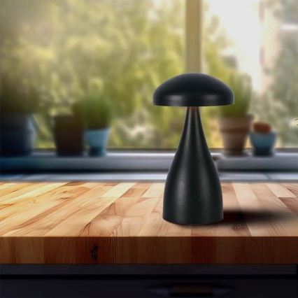 LED Dimmable rechargeable touch table lamp LED/1W/5V 3000-6000K 1800 mAh black