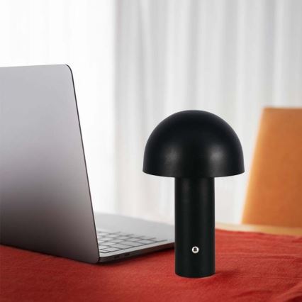 LED Dimmable rechargeable touch table lamp LED/1W/5V 3000-6000K 1800 mAh black