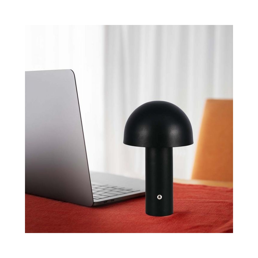 LED Dimmable rechargeable touch table lamp LED/1W/5V 3000-6000K 1800 mAh black