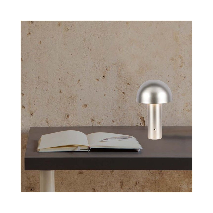LED Dimmable rechargeable touch table lamp LED/1W/5V 3000-6000K 1800 mAh gold