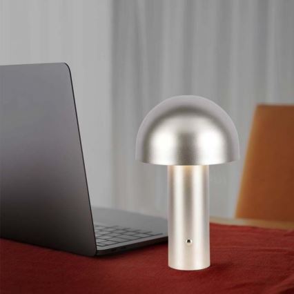 LED Dimmable rechargeable touch table lamp LED/1W/5V 3000-6000K 1800 mAh gold