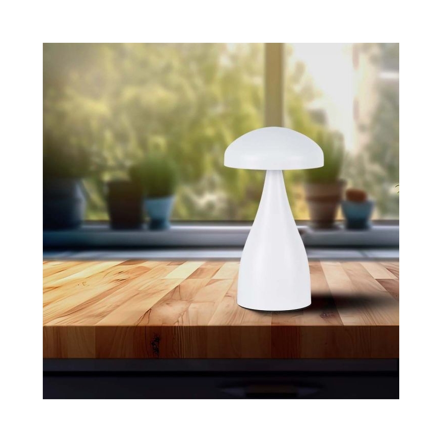 LED Dimmable rechargeable touch table lamp LED/1W/5V 3000-6000K 1800 mAh white
