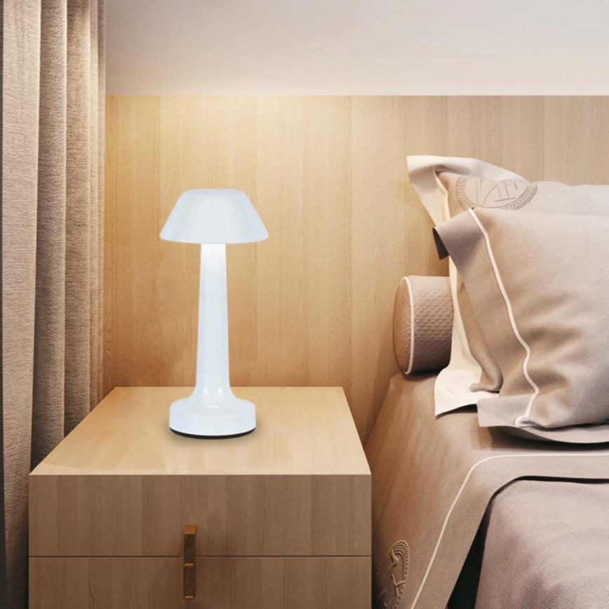 LED Dimmable rechargeable touch table lamp LED/1W/5V 3000-6000K 1800 mAh white