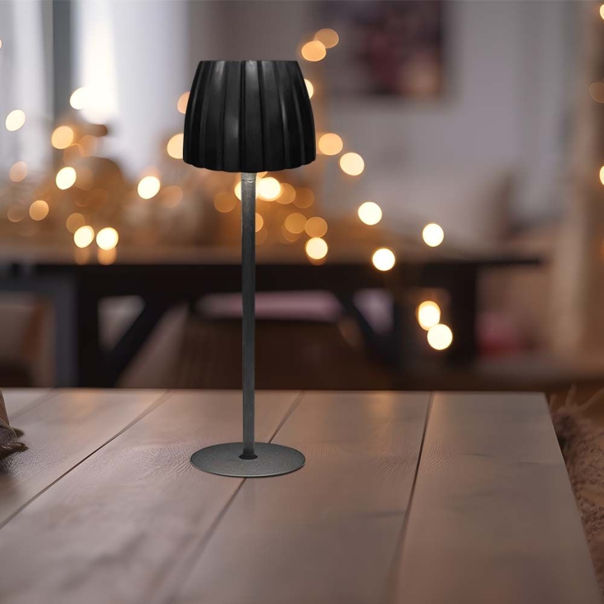 LED Dimmable rechargeable touch table lamp LED/2,7W/5V 3000/4000/6000K 1800 mAh black