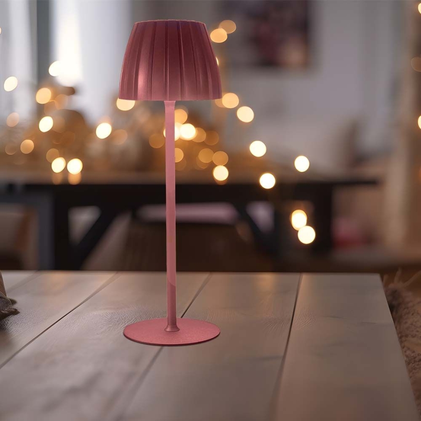 LED Dimmable rechargeable touch table lamp LED/2,7W/5V 3000/4000/6000K 1800 mAh brown
