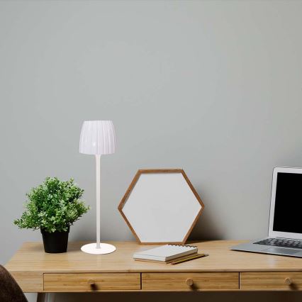 LED Dimmable rechargeable touch table lamp LED/2,7W/5V 3000/4000/6000K 1800 mAh white