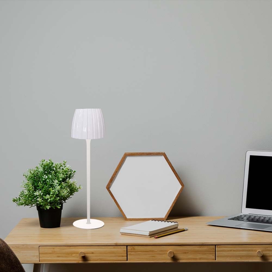 LED Dimmable rechargeable touch table lamp LED/2,7W/5V 3000/4000/6000K 1800 mAh white