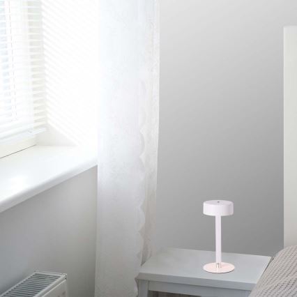 LED Dimmable rechargeable touch table lamp LED/3W/5V 3000-6000K 2400 mAh white