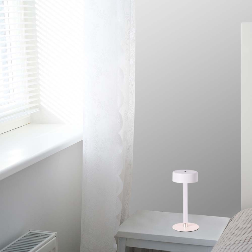 LED Dimmable rechargeable touch table lamp LED/3W/5V 3000-6000K 2400 mAh white