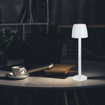 LED Dimmable rechargeable touch table lamp LED/3W/5V 3000K 1800 mAh black