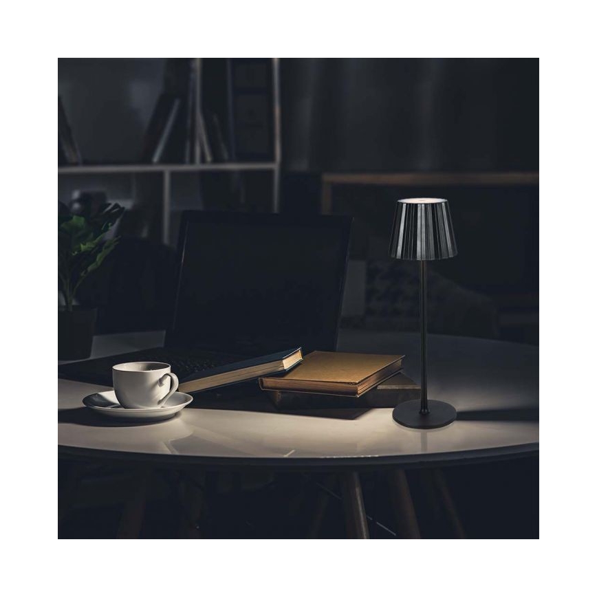LED Dimmable rechargeable touch table lamp LED/4W/5V 3000-6000K 1800 mAh black