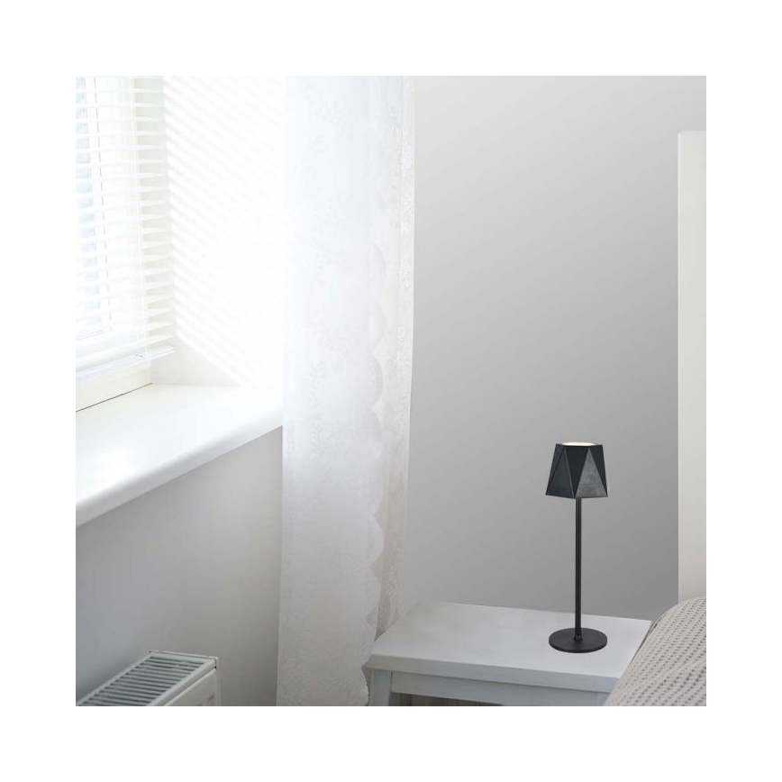 LED Dimmable rechargeable touch table lamp LED/4W/5V 3000-6000K 1800 mAh black