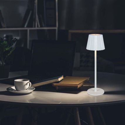 LED Dimmable rechargeable touch table lamp LED/4W/5V 3000-6000K 1800 mAh white