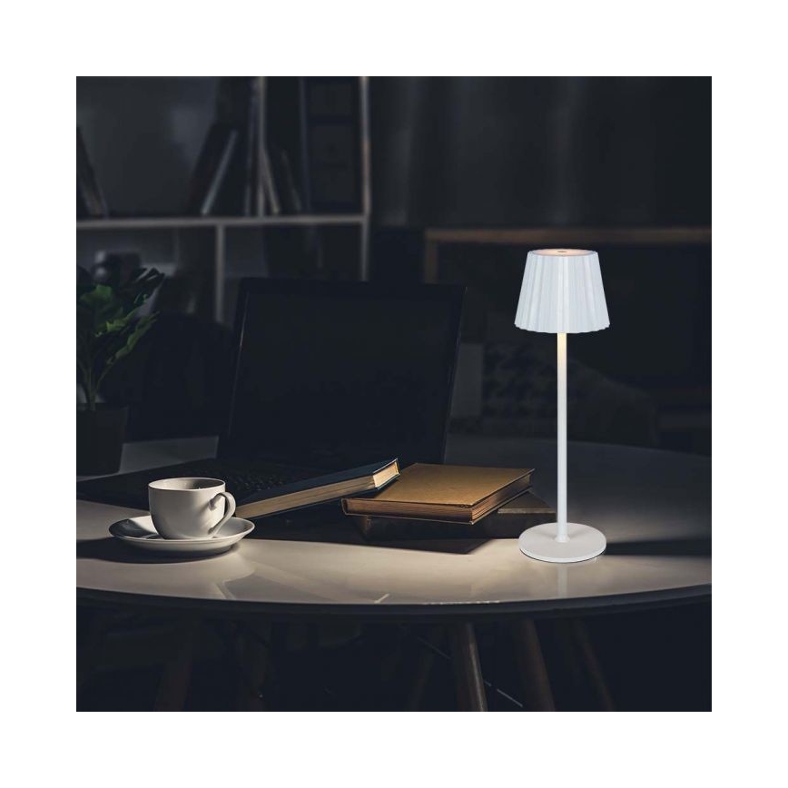 LED Dimmable rechargeable touch table lamp LED/4W/5V 3000-6000K 1800 mAh white