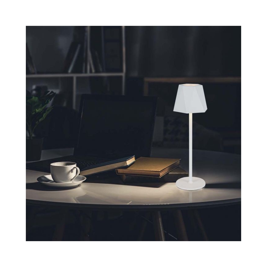 LED Dimmable rechargeable touch table lamp LED/4W/5V 3000-6000K 1800 mAh white