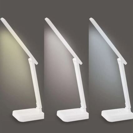 LED Dimmable rechargeable table lamp LED/5W/3,7V 3000K/4000K/6500K 800mAh white