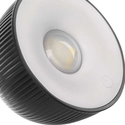 LED Dimmable rechargeable table lamp magnetic 4in1 LED/4,2W/3,7V 4000K 1200mAh black