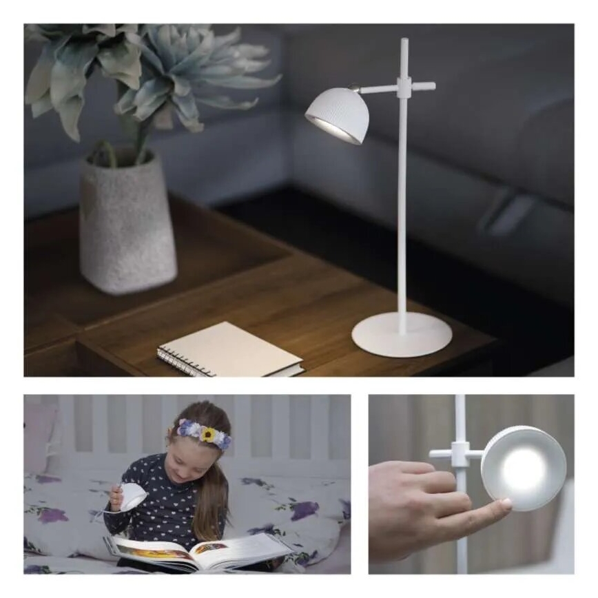 LED Dimmable rechargeable table lamp magnetic 4in1 LED/4,2W/3,7V 4000K 1200mAh white