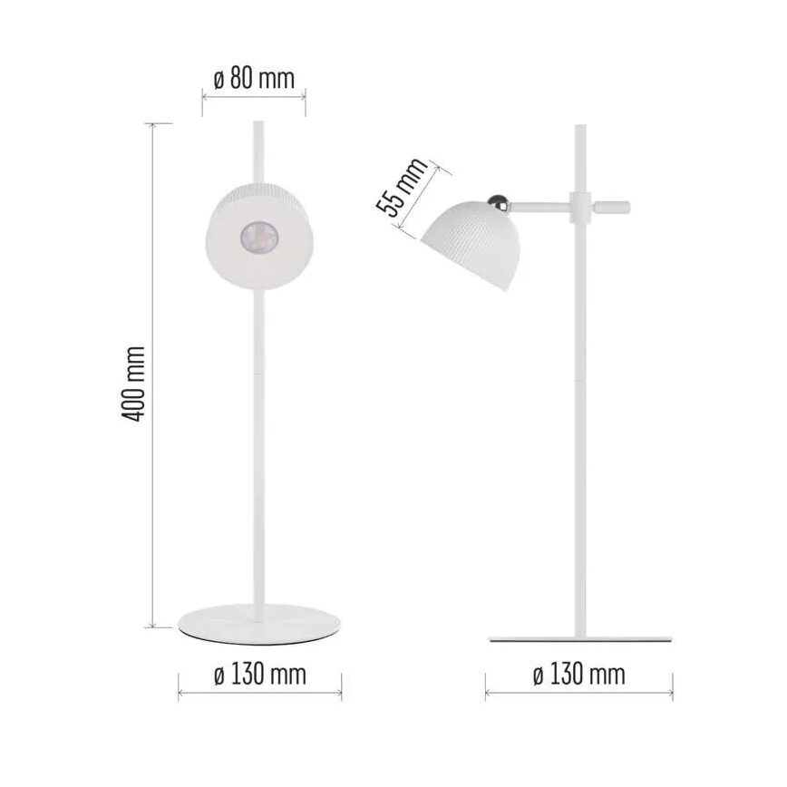 LED Dimmable rechargeable table lamp magnetic 4in1 LED/4,2W/3,7V 4000K 1200mAh white