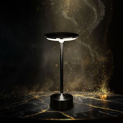 LED Dimmable Rechargeable Desk Lamp NEW YORK LED/1,8W/5V 2700K/4000K/6500K 1200 mAh Black