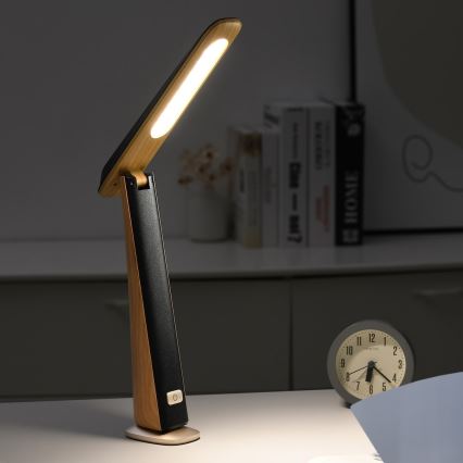 LED Dimmable Rechargeable Desk Lamp TOP LED/4W/5V 1800 mAh 3000/4000/5000K brown/black