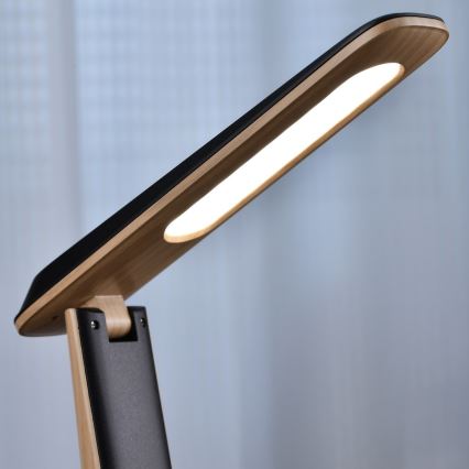 LED Dimmable Rechargeable Desk Lamp TOP LED/4W/5V 1800 mAh 3000/4000/5000K brown/black