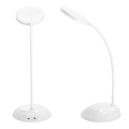 LED Dimmable rechargeable table lamp VISUA LED/5W/5V 3000-5000K 1200 mAh white