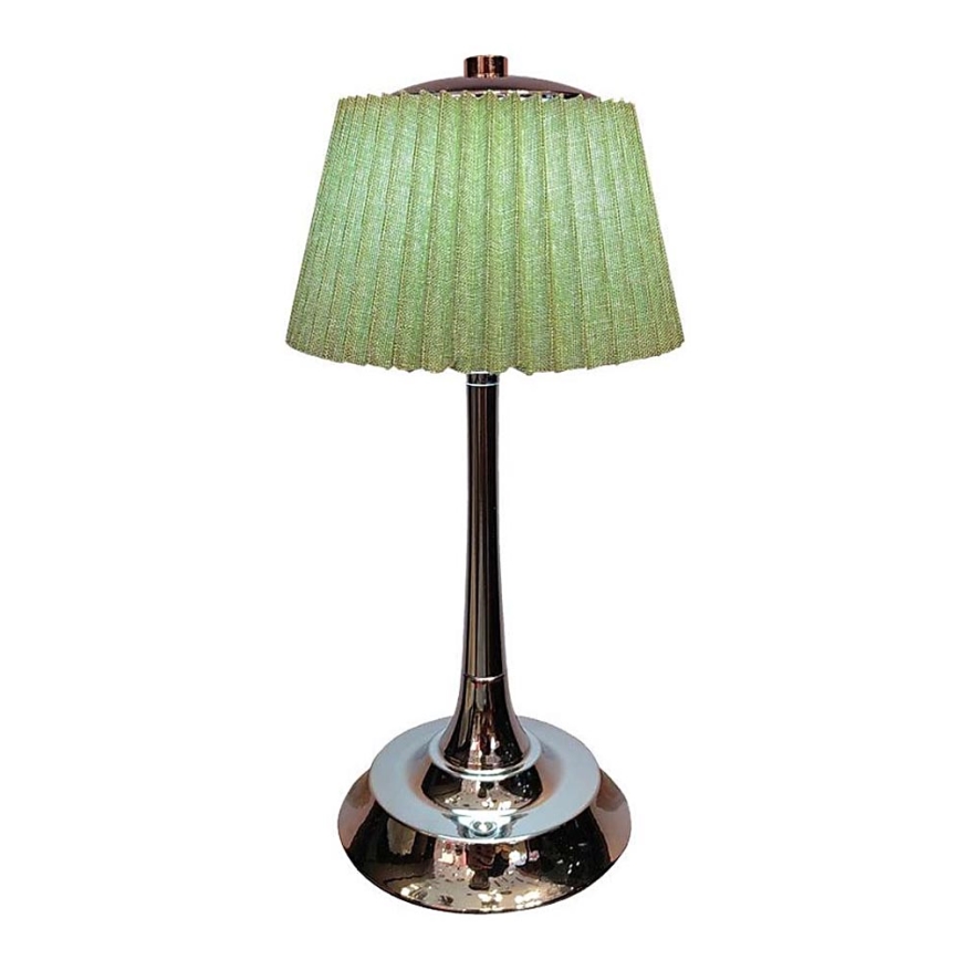 LED Dimmable rechargeable touch table lamp LED/1,5W/5V 3000/4000/6000K 1800 mAh green