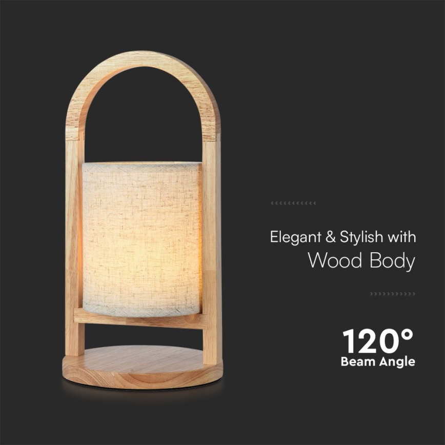 LED Dimmable rechargeable touch table lamp LED/1,5W/5V 3000K 1800 mAh beige