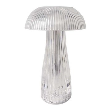 LED Dimmable rechargeable touch table lamp LED/1W/5V 3000-6000K 1800 mAh clear